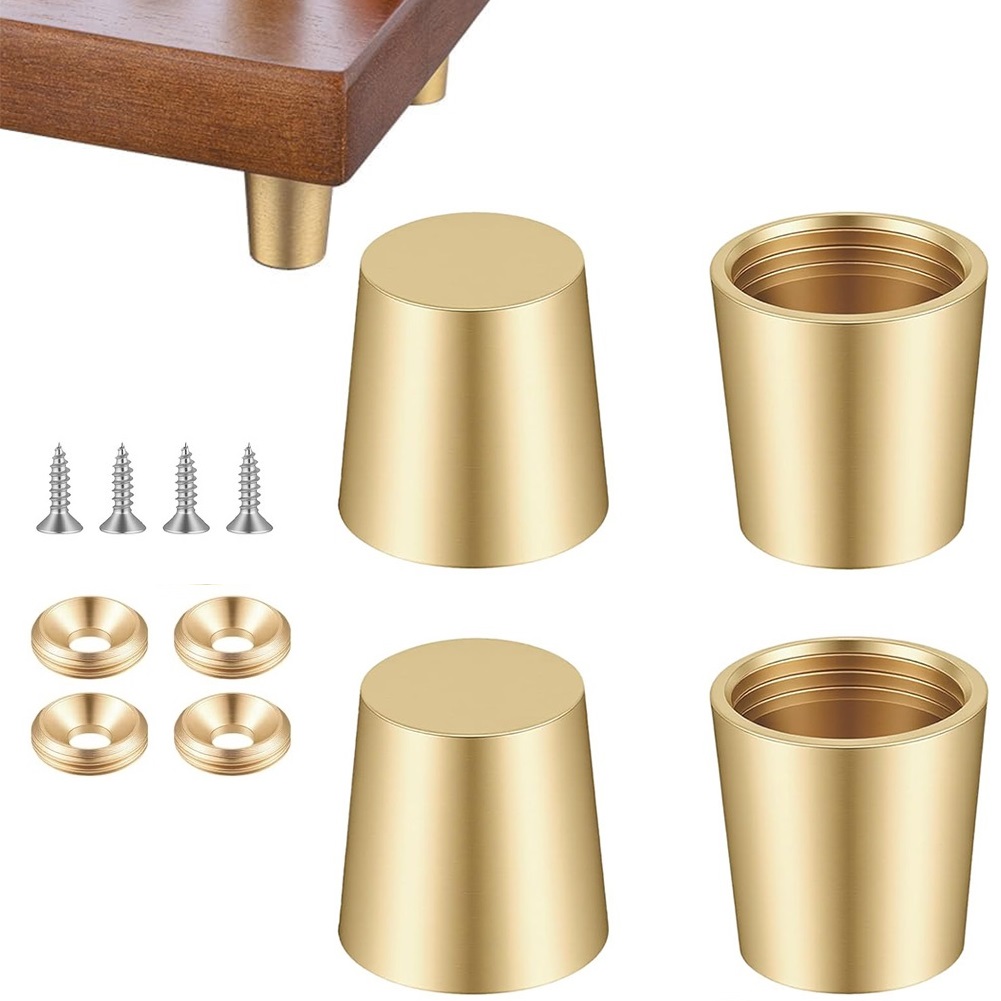 Display Risers Set - 4 pés de latão antiderrapantes para