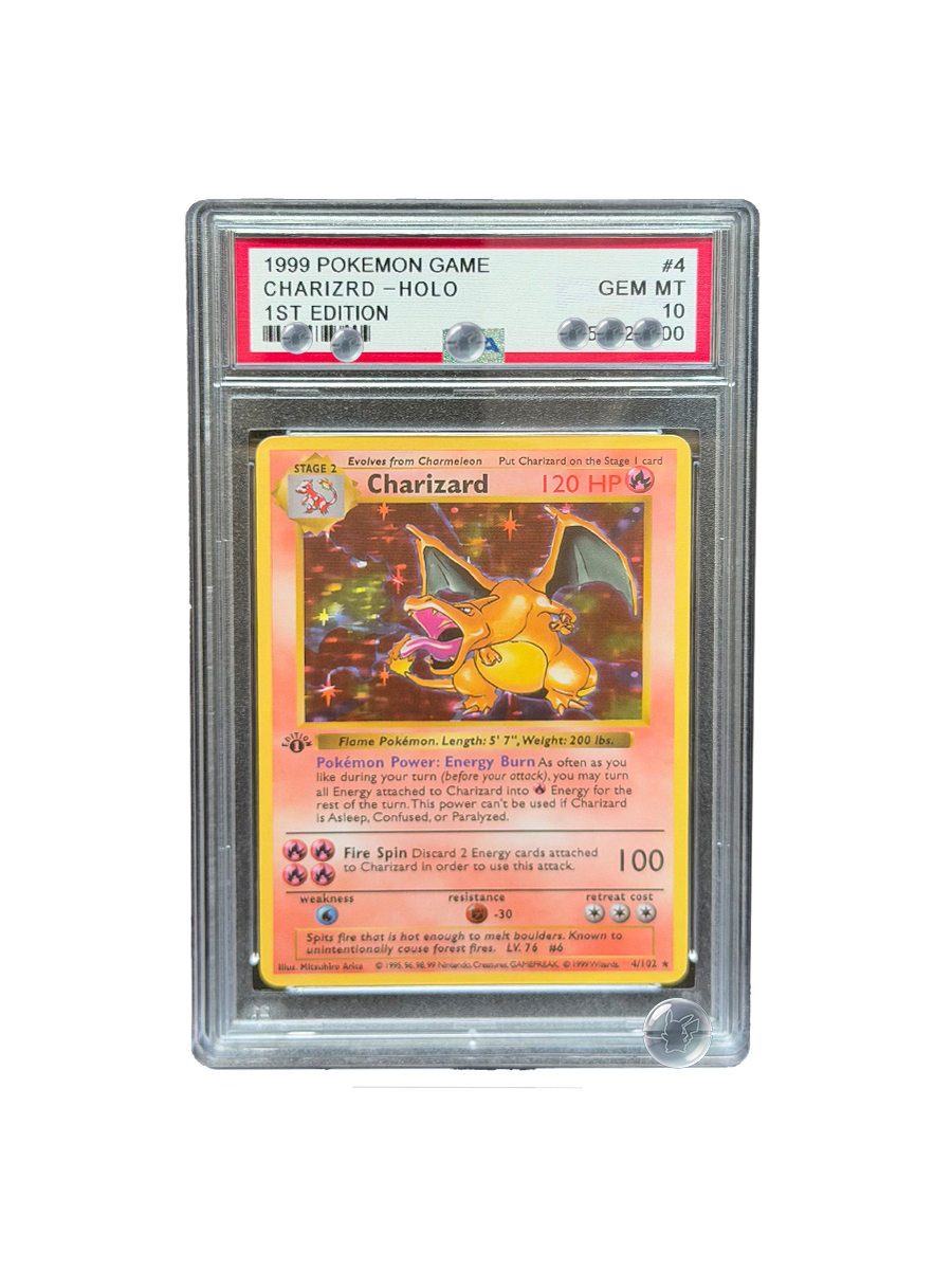 1999 POKEMON GAMECHARIZRD 1ª E - Graded Card Display avaliação e preço