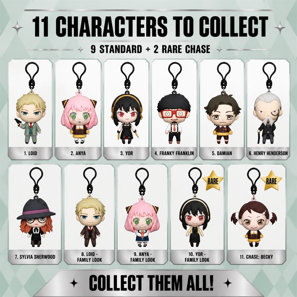 Spy x Family Chaveiro de PVC 3 - Mystery Box Blind Bag avaliação e preço