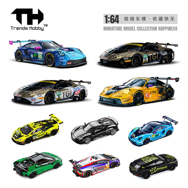 TH 1/64 Porsche 911 GT3 R LeMa - Die Cast Car 1 64 avaliação e preço