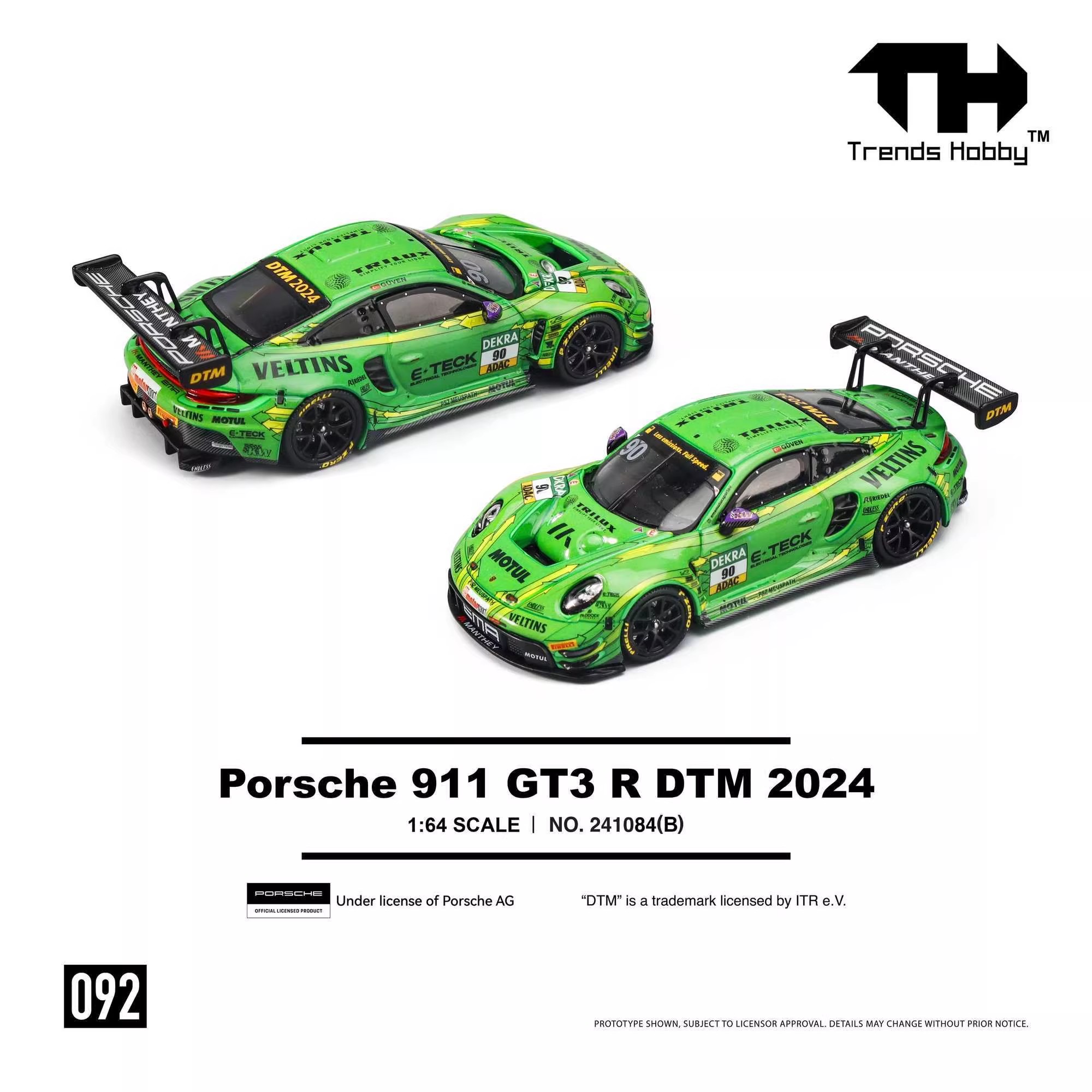 TH 1/64 Porsche 911 GT3 R LeMa - Die Cast Car 1 64 avaliação e preço