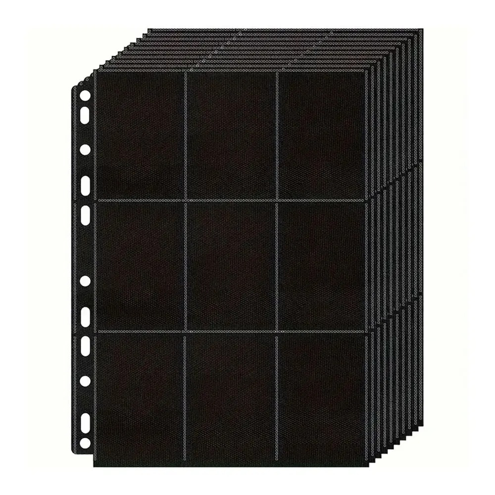 Pacote com 10 páginas pretas p - Trading Card Binder avaliação e preço