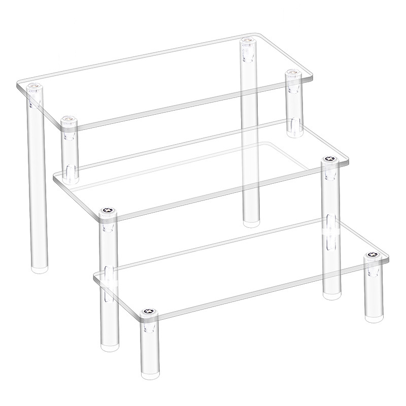 1-4 camadas acrílico expositor - Pop Display Shelf avaliação e preço