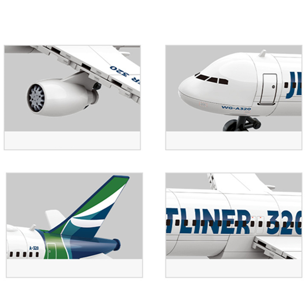 Modelo de Avião A320 para Deco - Model Airplane Plastic avaliação e preço