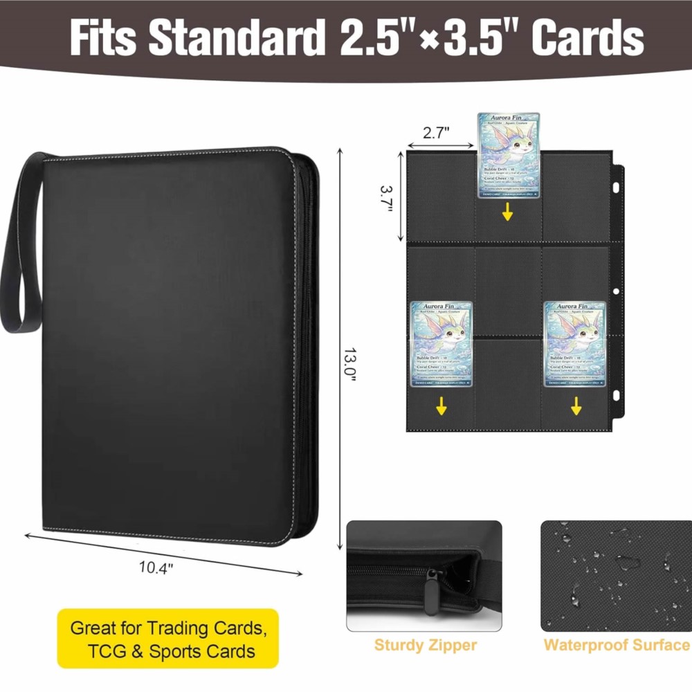 Álbum de Cartas com 900 Bolsos - Trading Card Binder avaliação e preço