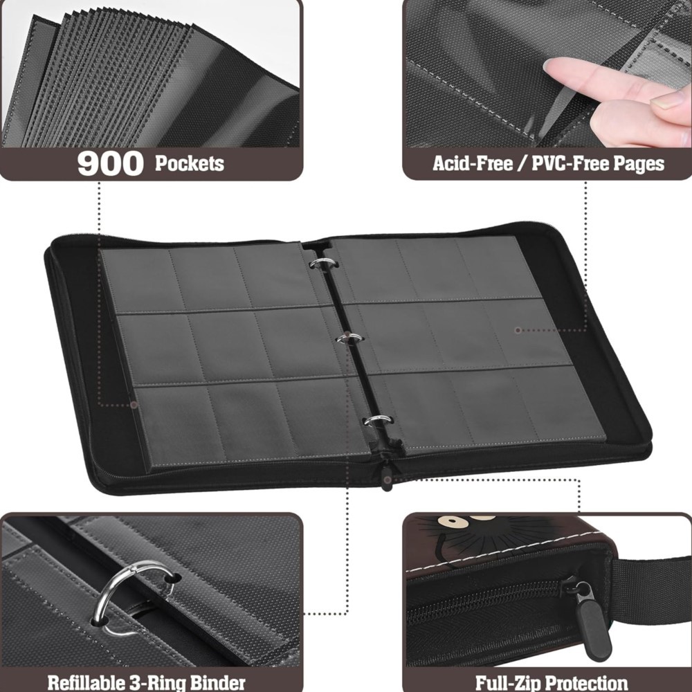 Álbum de Cartas com 900 Bolsos - Trading Card Binder avaliação e preço