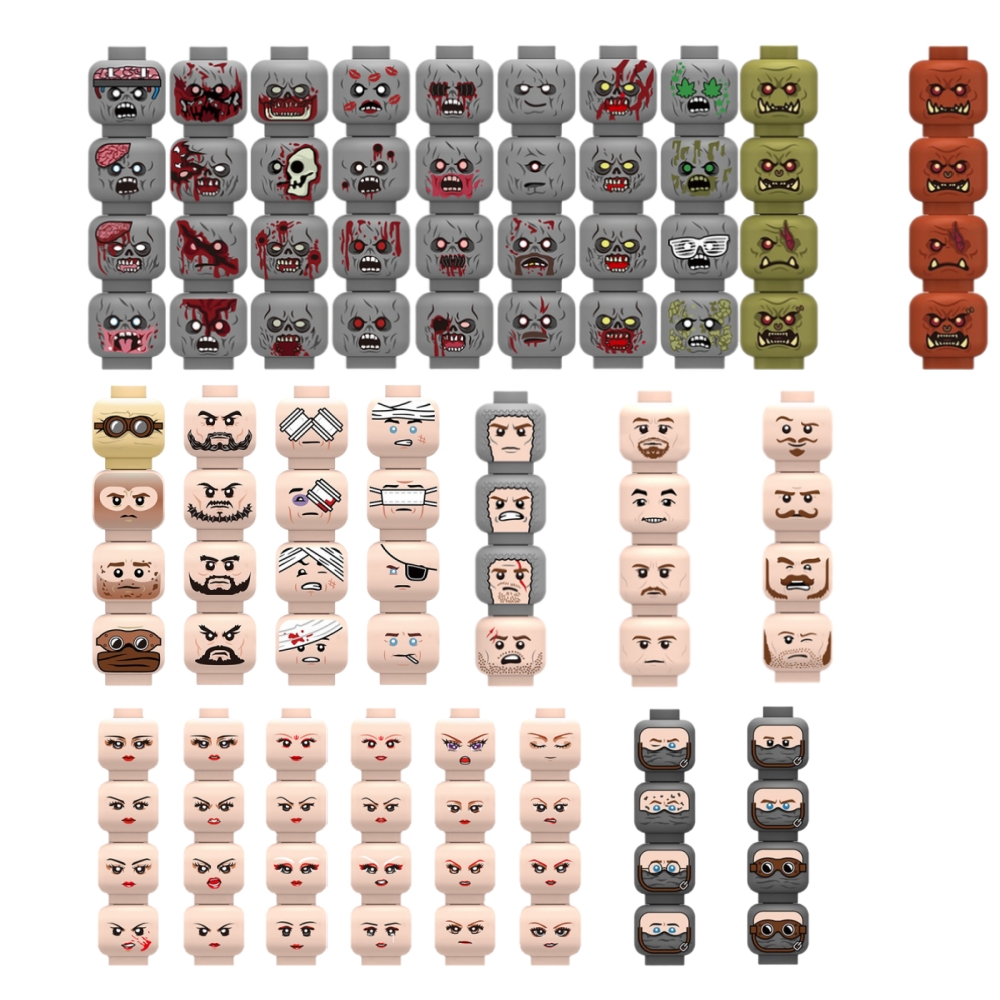 Blocos de Montar de Cabeças co - Lego Minifigure Holder avaliação e preço